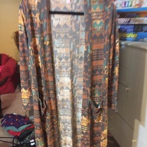 LulaRoe S Sarah Aztec Pattern Cardigan